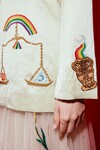 ZELDA EMBROIDERED BLAZER (CHAMPAGNE)