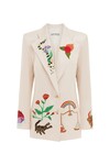 ZELDA EMBROIDERED BLAZER (CHAMPAGNE)