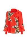 ZIGGY SILK BLOUSE (RED)