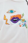 MEAGAN EMBROIDERED T-SHIRT (CREAM)