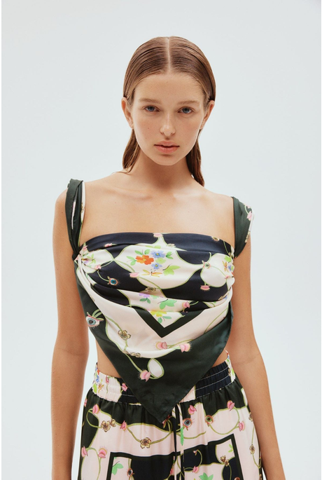 VENUS SCARF (BLACK/WHITE)