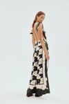 VENUS SCARF (BLACK/WHITE)