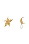 HERO STAR AND MOON EARRING (GOLD)