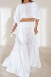 STILL THE ONE SKIRT (WHITE LINEN)