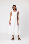 FLORENCE LINEN DRESS (WHITE)