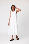 FLORENCE LINEN DRESS (WHITE)