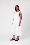 FLORENCE LINEN DRESS (WHITE)