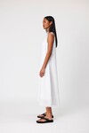 FLORENCE LINEN DRESS (WHITE)