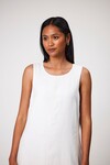 FLORENCE LINEN DRESS (WHITE)