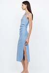 NALA ONE SHOULDER MIDI (MERIDAN BLUE)