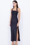 ULA ASYM MAXI DRESS (BLACK)