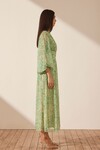 BELVEDERE LONG SLEEVE MIDI DRESS (TRUE GREEN)