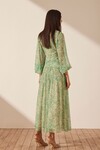 BELVEDERE LONG SLEEVE MIDI DRESS (TRUE GREEN)