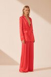 LYDIE SINGLE BREASTED BLAZER (POPPY RED)