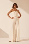 AMURA HIGH WAISTED WIDE LEG PANT (CREAM)