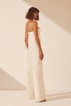 AMURA HIGH WAISTED WIDE LEG PANT (CREAM)