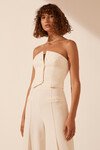 AMURA BUTTON UP BODICE (CREAM)