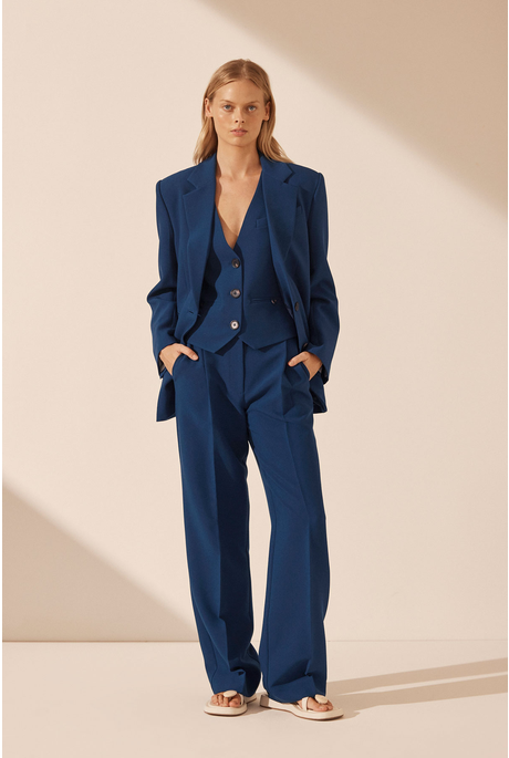 IRENA PATCH POCKET BLAZER (OCEAN)