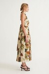 FREJA PLEATED HALTER DRESS (SAND)