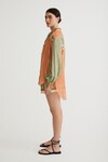 LAUDE PANELLED BLOUSE (MULTI)
