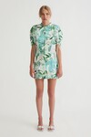 PLATO LACE UP MINI DRESS (HARBOUR BLUE)