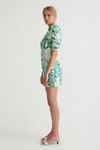 PLATO LACE UP MINI DRESS (HARBOUR BLUE)