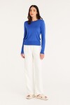 SILK CREW JUMPER (SAPPHIRE BLUE)