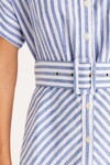 AEGEAN LINEN DRESS (BLUE STRIPE)
