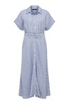 AEGEAN LINEN DRESS (BLUE STRIPE)