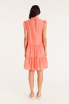 IRIS FRILL DRESS (CORAL)