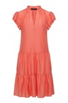 IRIS FRILL DRESS (CORAL)