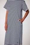 WEEKDAY MIDI DRESS (NAVY STRIPE)