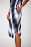 WEEKDAY MIDI DRESS (NAVY STRIPE)