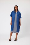 WEEKDAY MIDI DRESS (NAVY STRIPE)