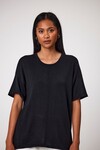 LEISURE KNIT TEE (BLACK)