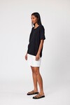 LEISURE KNIT TEE (BLACK)