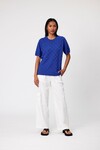 BASKET WEAVE TEE (COBOLT)