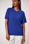 BASKET WEAVE TEE (COBOLT)