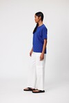 BASKET WEAVE TEE (COBOLT)
