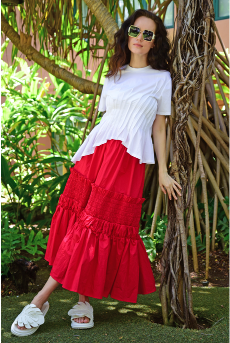 SKIRTY FLIRTY SKIRT (RED)