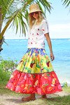 A SLICE OF SUMMER SKIRT (MULTI)