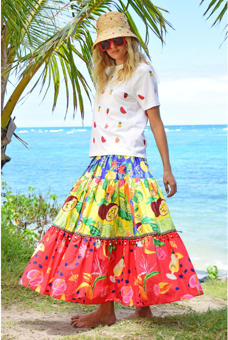 A SLICE OF SUMMER SKIRT (MULTI)