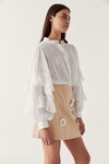 FAITH RUFFLE BLOUSE (IVORY)