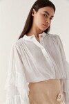 FAITH RUFFLE BLOUSE (IVORY)