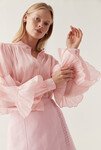FAITH RUFFLE BLOUSE (SOFT PINK)