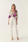 BRIDGET BELL SLEEVE BLOUSE (WILD HYDRANGEA)
