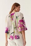 BRIDGET BELL SLEEVE BLOUSE (WILD HYDRANGEA)