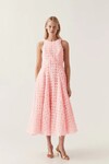 QUINTELLE BACKLESS MIDI DRESS (SOFT PINK)