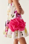 EVALIE ORGANZA RUFFLE BAG (DEEP MAGENTA)