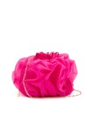 EVALIE ORGANZA RUFFLE BAG (DEEP MAGENTA)